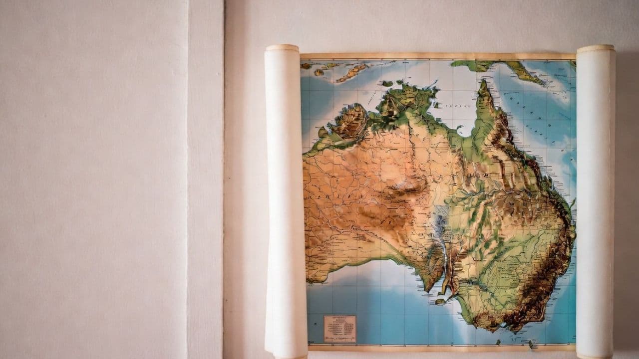 Imagen principal del mapa de Australia