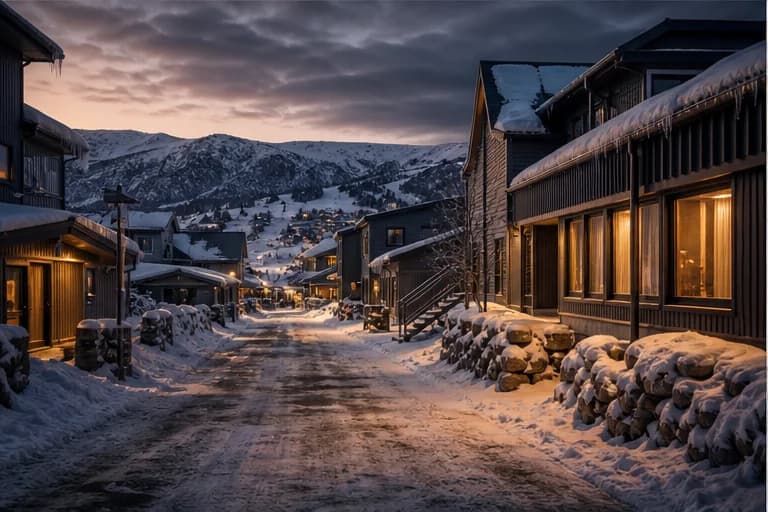 Ski resort snow work preview in Mount Buller, Victoria